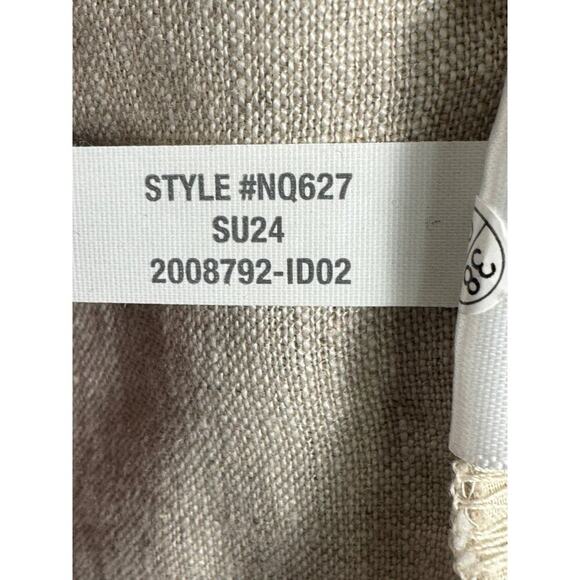 NWT Madewell V-Neck Linen Mini Dress in Natural Undyed Size XXS - Picture 7 of 15